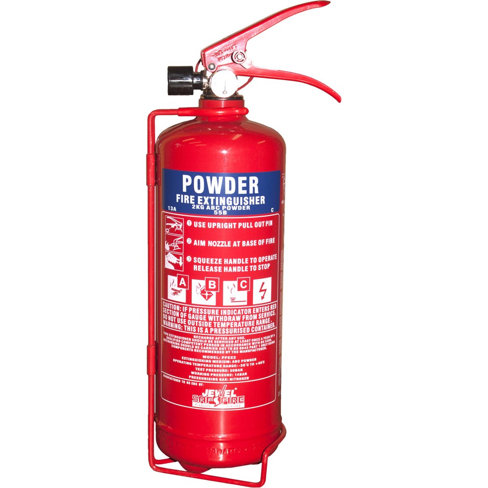 Dry powder fire deals extinguisher